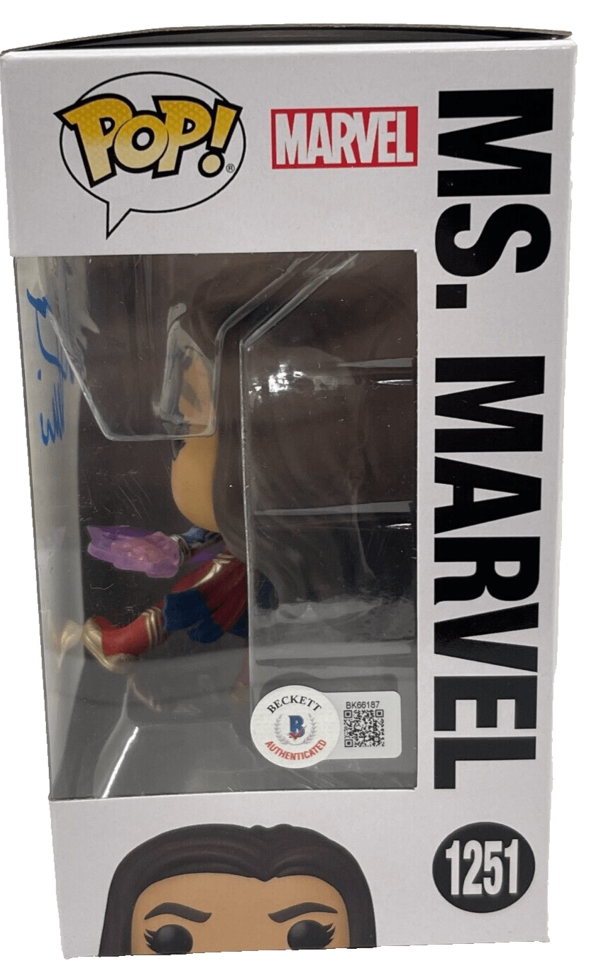 Iman Vellani Signed Funko from The Marvels Beckett COA - Item #2 - Detail View
