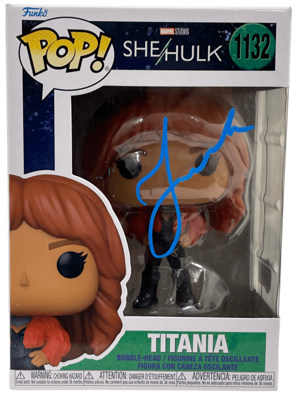 Jameela Jamil Authentic Autographed Titania She Hulk 1132 Funko Pop Figure