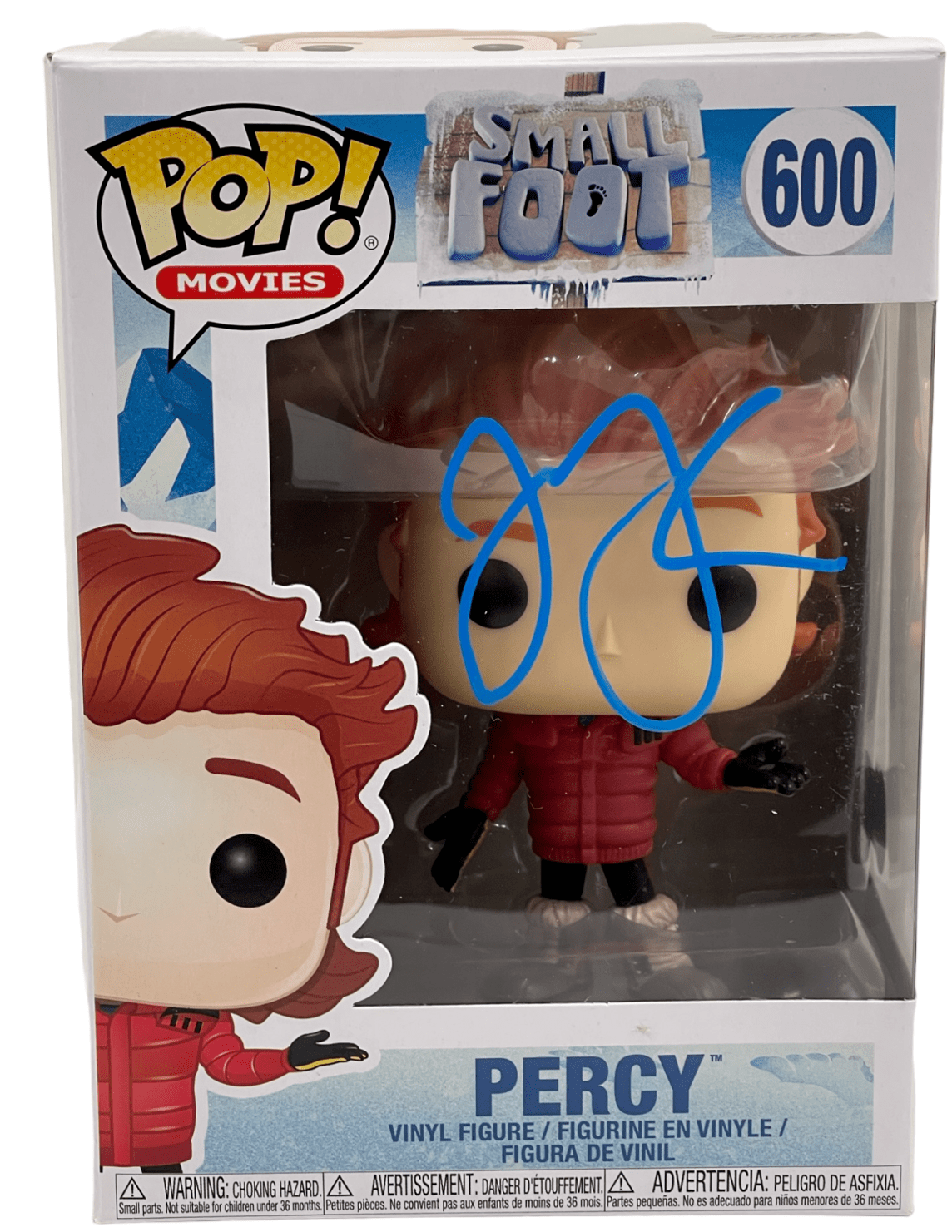 James Corden Authentic Autographed Spider-Man Small Foot 1223Funko Pop Figure