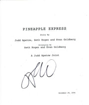 James Franco Authentic Autographed 'Pineapple Express' Script - Prime Time Signatures - TV & Film