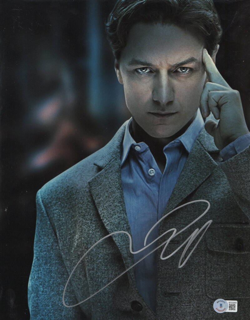 James McAvoy Signed 11x14 Photo from X-Men Beckett COA - Item #1