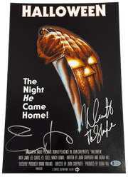 Jamie Lee Curtis & Nick Castle Authentic Autographed 12x18 Photo Poster #2