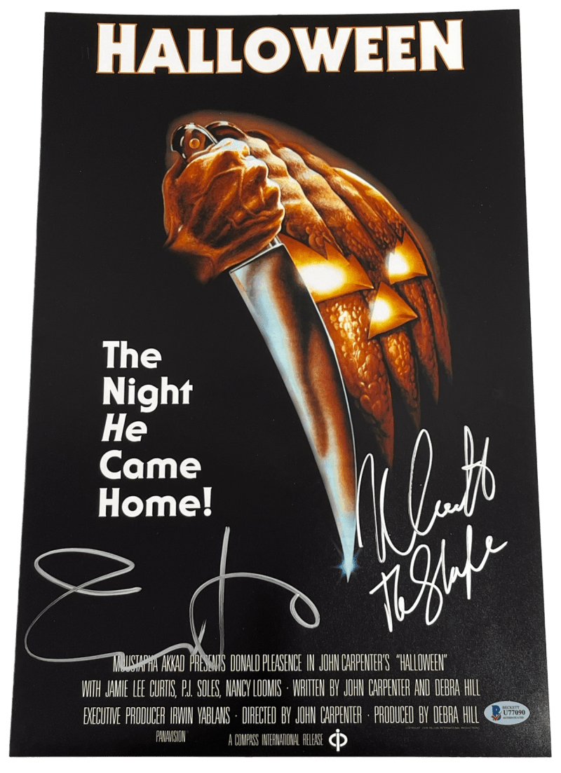 Jamie Lee Curtis & Nick Castle Authentic Autographed 12x18 Photo Poster #2