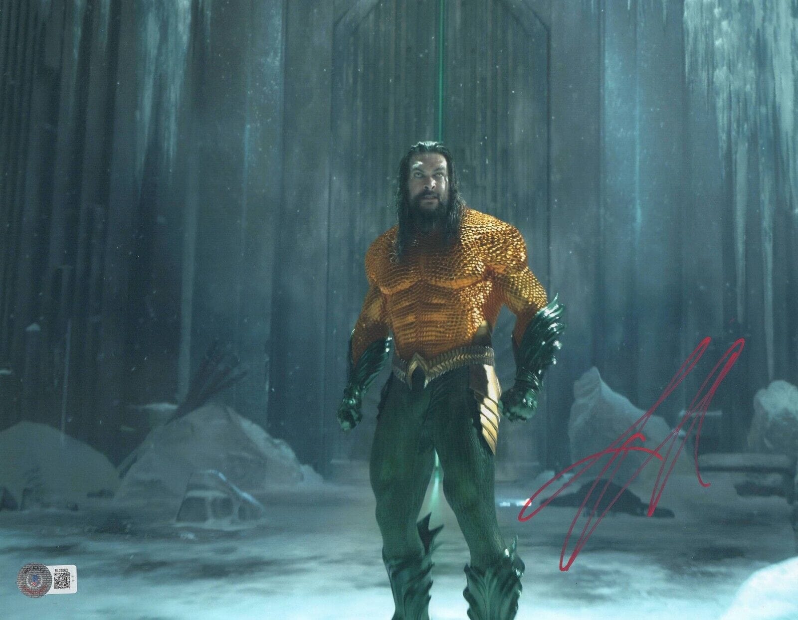 Jason Momoa Signed 11x14 Photo from Aquaman Beckett COA - Item #5