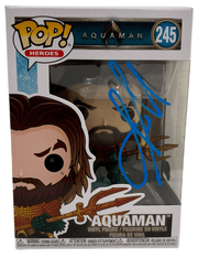 Jason Momoa Authentic Autographed Aquaman 245 Funko Pop Figure