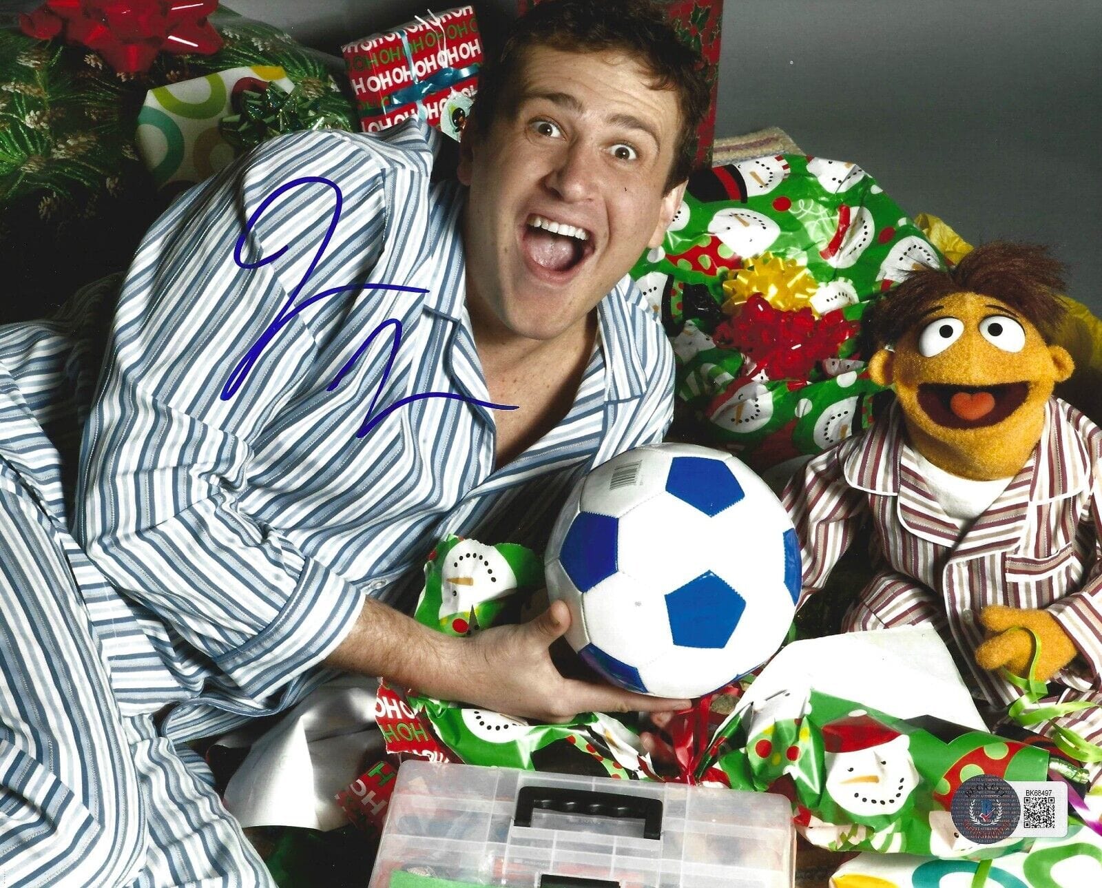 Jason Segel Signed 8x10 Photo from The Muppets Beckett COA