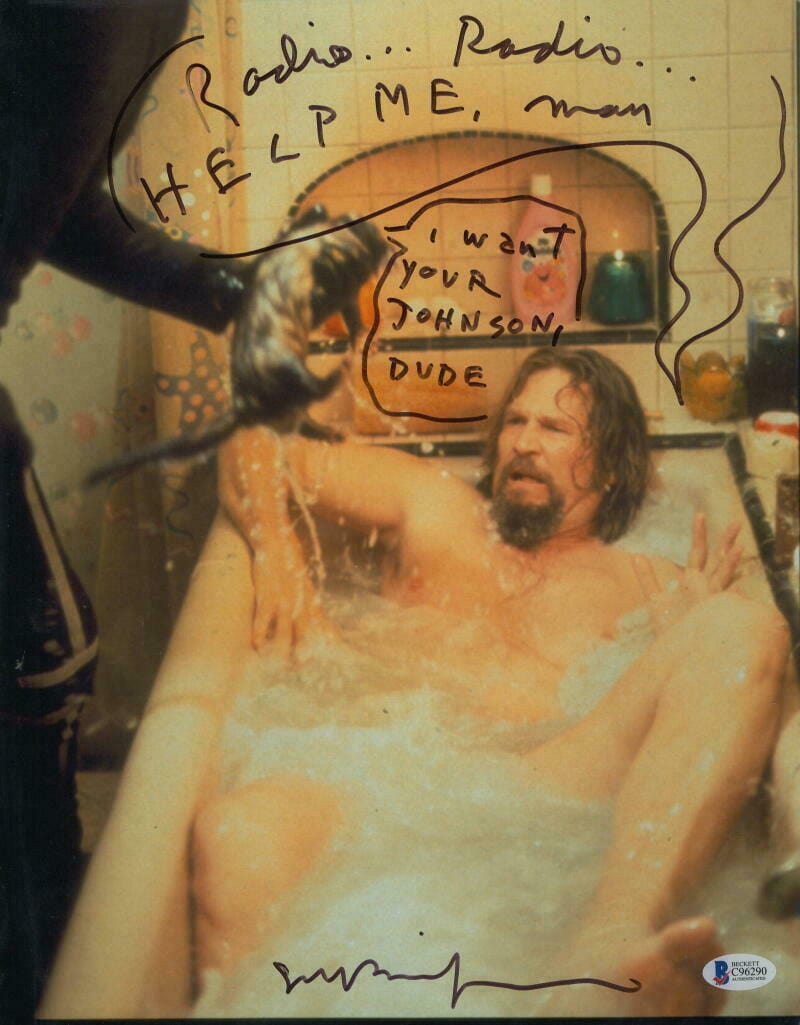 Jeff Bridges Signed 11x14 Photo from The Big Lebowski Beckett COA - Item #14
