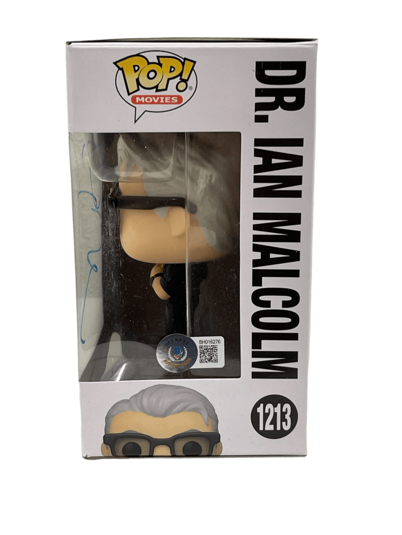 Jeff Goldblum Signed Funko from Jurassic World Beckett COA - Detail View