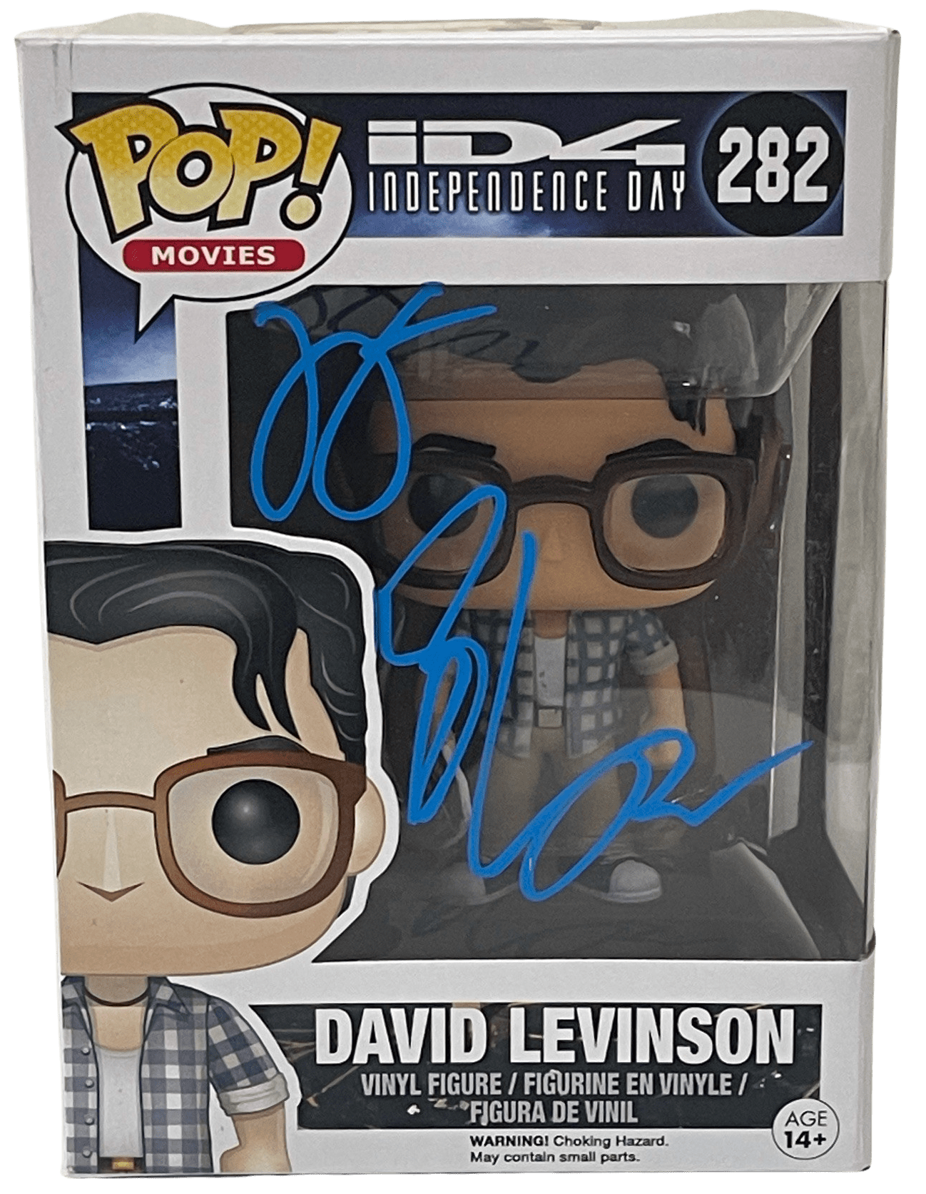 Jeff Goldblum Authentic Autographed Independence Day David Levinson 282 Funko Pop Figure