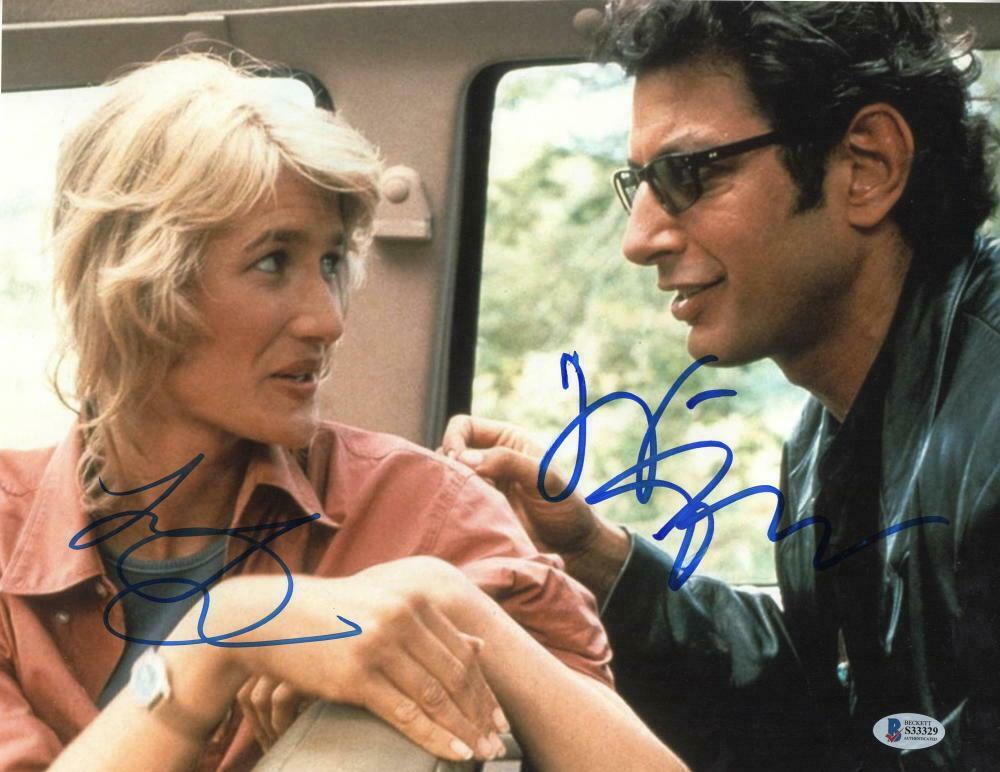 Jeff Goldblum, Laura Dern Authentic Autographed 11x14 Photo - Prime Time Signatures - TV & Film