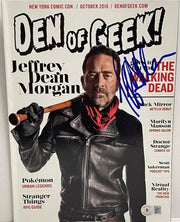Jeffrey Dean Morgan Signed Magazine from The Walking Dead Beckett COA
