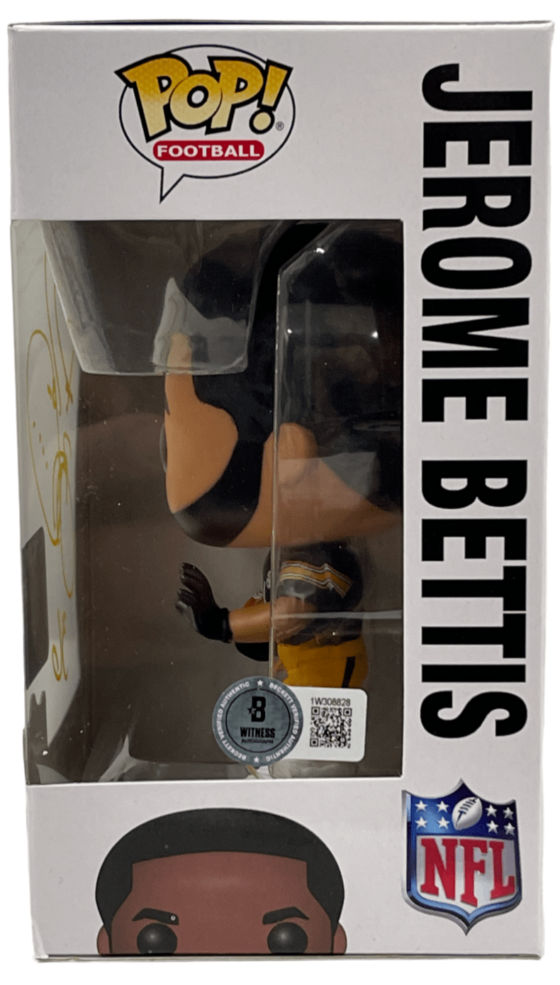 Jerome Bettis Signed NFL Funko Beckett COA - Detail View