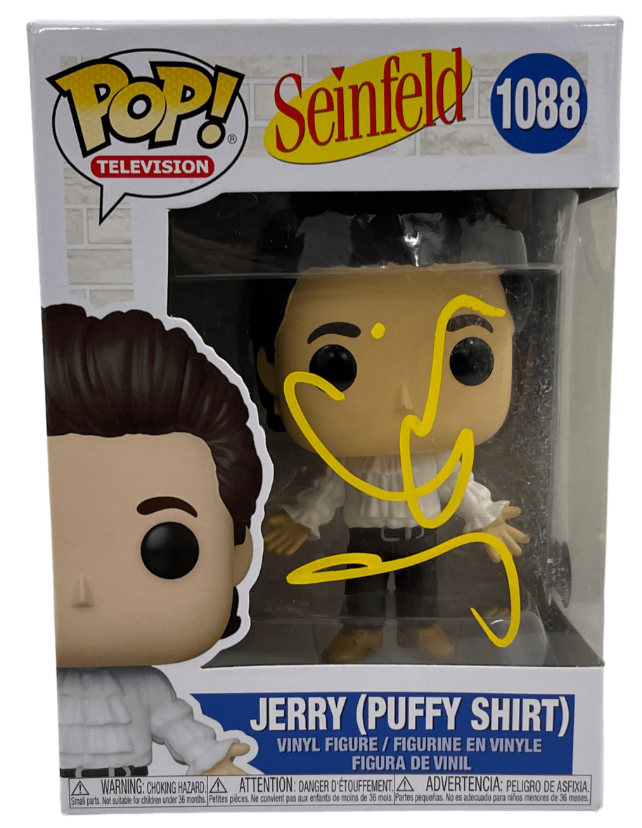 Jerry Seinfeld Authentic Autographed Jerry (Puffy Shirt) Seinfeld 1088 Funko Pop Figure