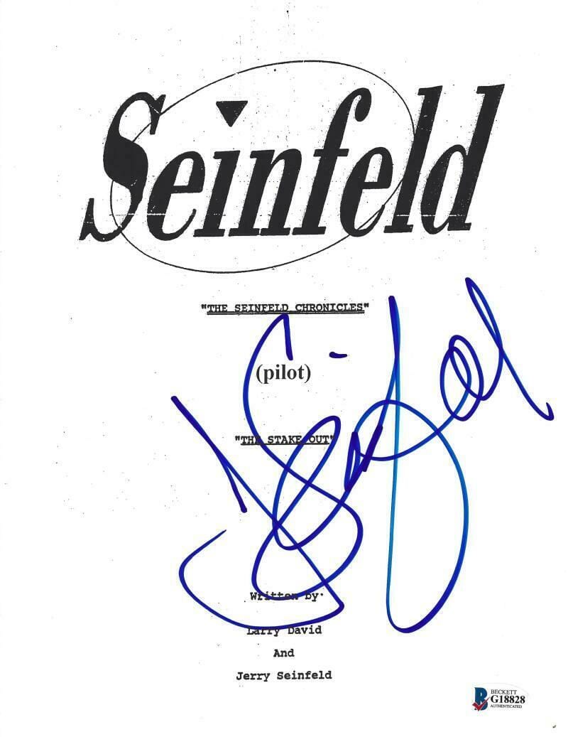 Jerry Seinfeld Signed Script from Seinfeld Beckett COA - Item #3
