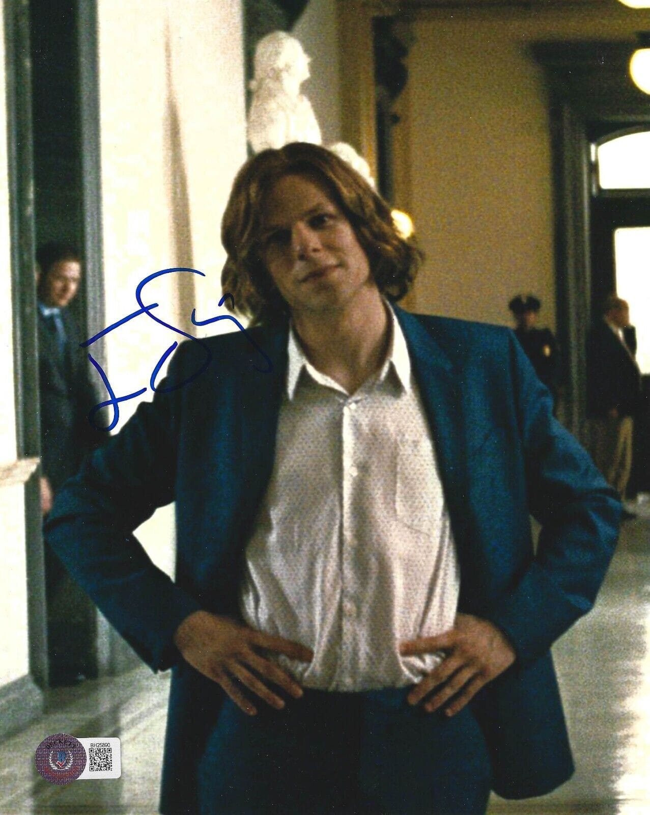 Jesse Eisenberg Signed 8x10 Photo from Batman v Superman Beckett COA - Item #2