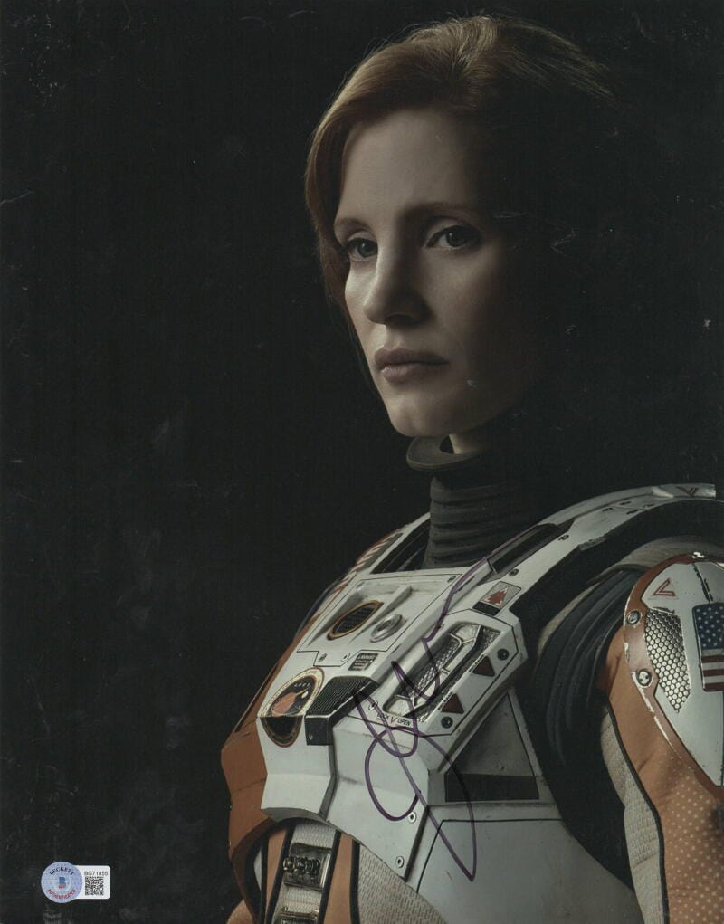 Jessica Chastain Signed 11x14 Photo from Interstellar Beckett COA - Item #2