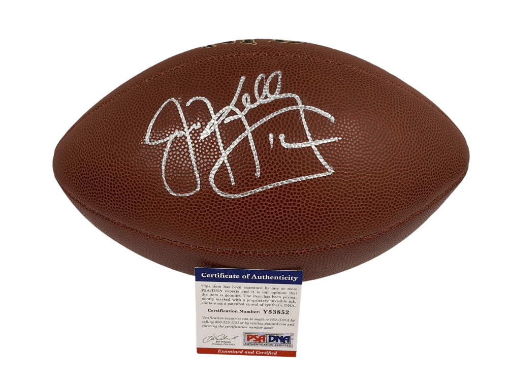Jim Kelly Signed NFL Football Certified Authentic