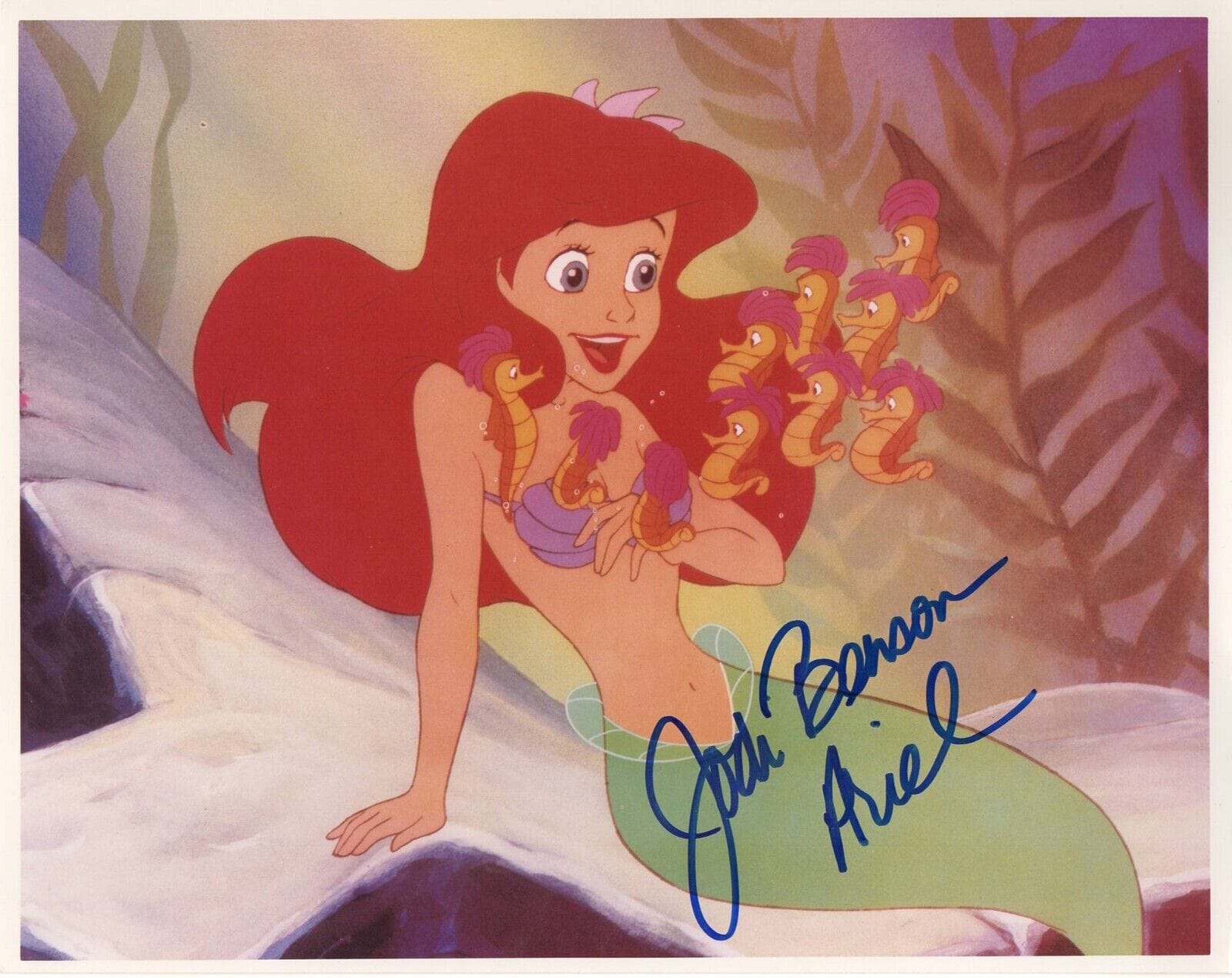 Jodi Benson Signed 8x10 Photo from The Little Mermaid Beckett COA - Item #1