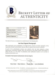 Joe Pesci Signed 8x10 Photo from My Cousin Vinny Beckett COA - Detail View