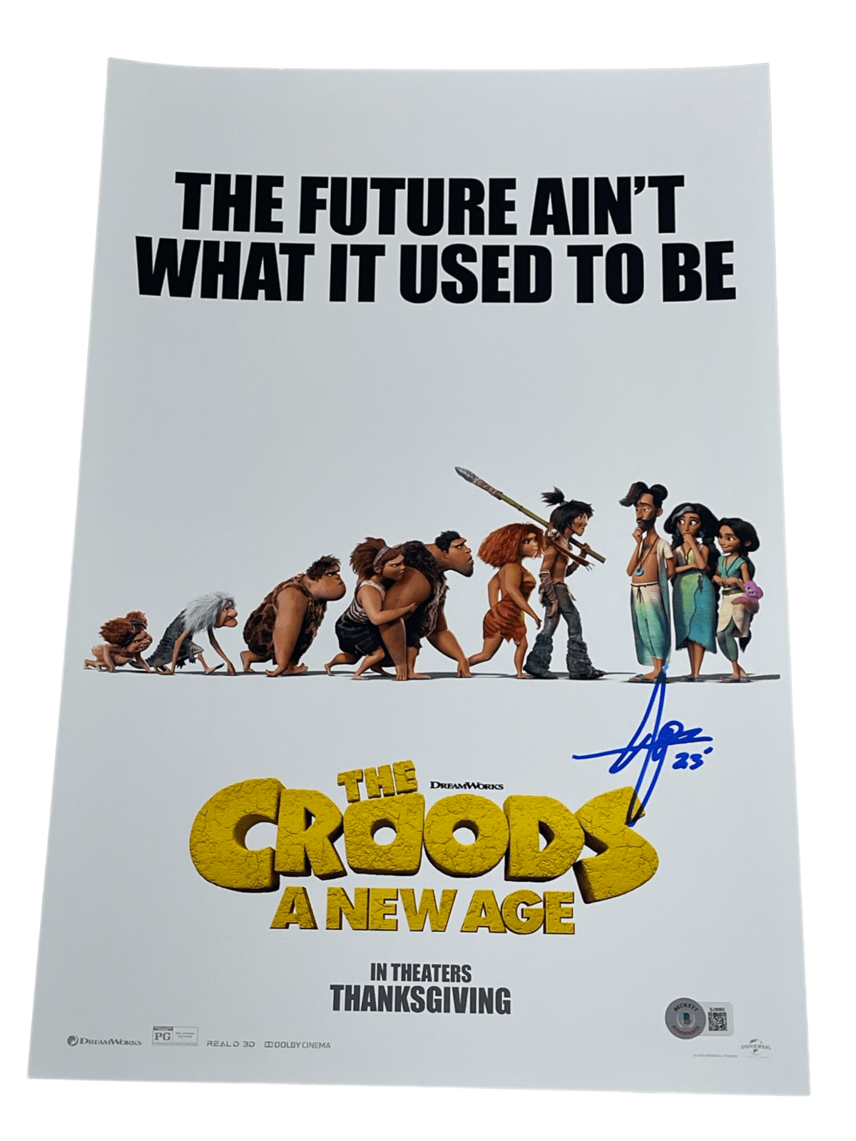 Joel Crawford Signed 12x18 Photo from The Croods: A New Age Beckett COA