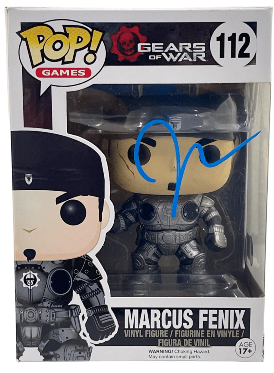 John DiMaggio Authentic Autographed Marcus Fenix Gears of Wars 112 Funko Pop Figure