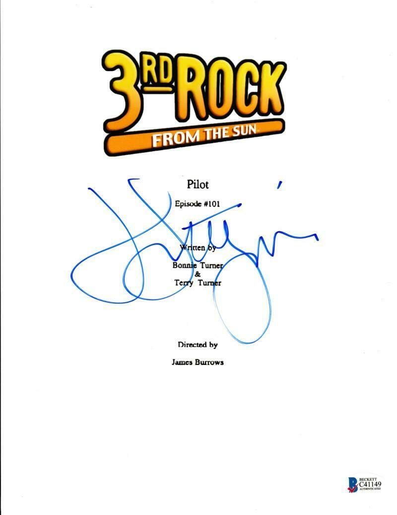John Lithgow Signed Script from Third Rock From The Sun Beckett COA