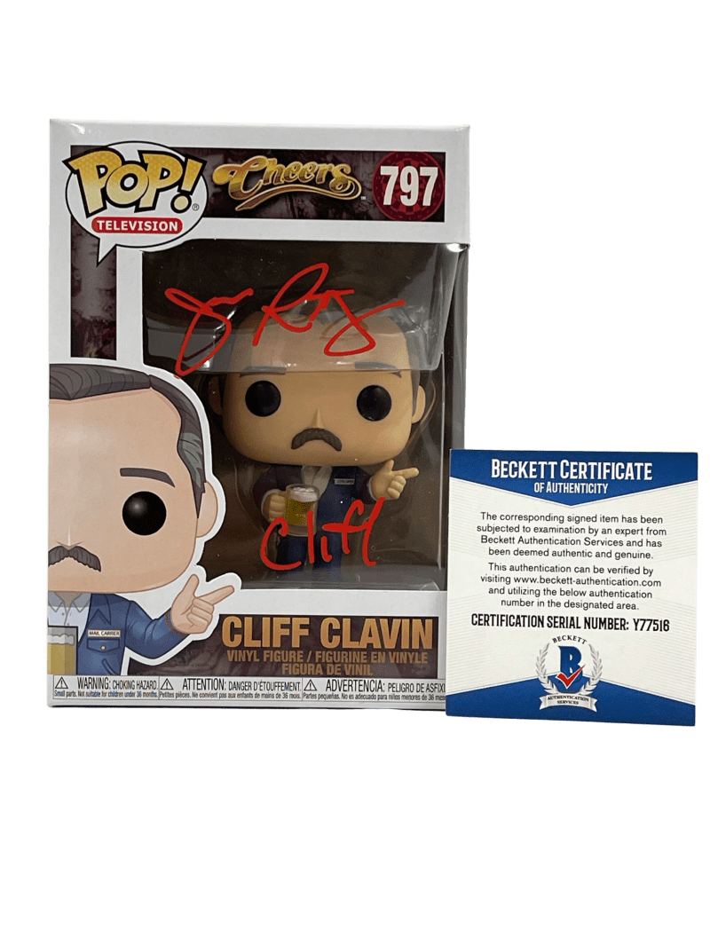 John Ratzenberger Authentic Autographed Cliff Clavin Cheers 797 Funko Pop Figure