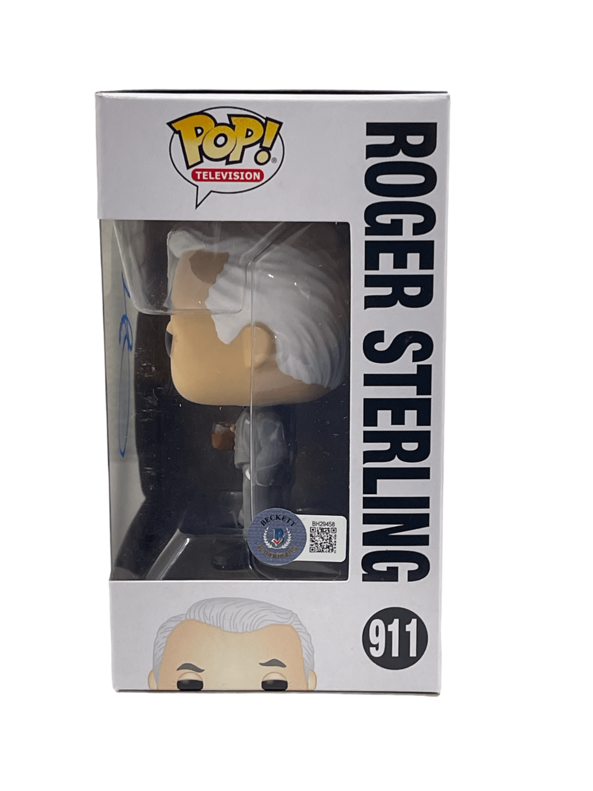 John Slattery Signed Funko from Mad Men Beckett COA - Detail View