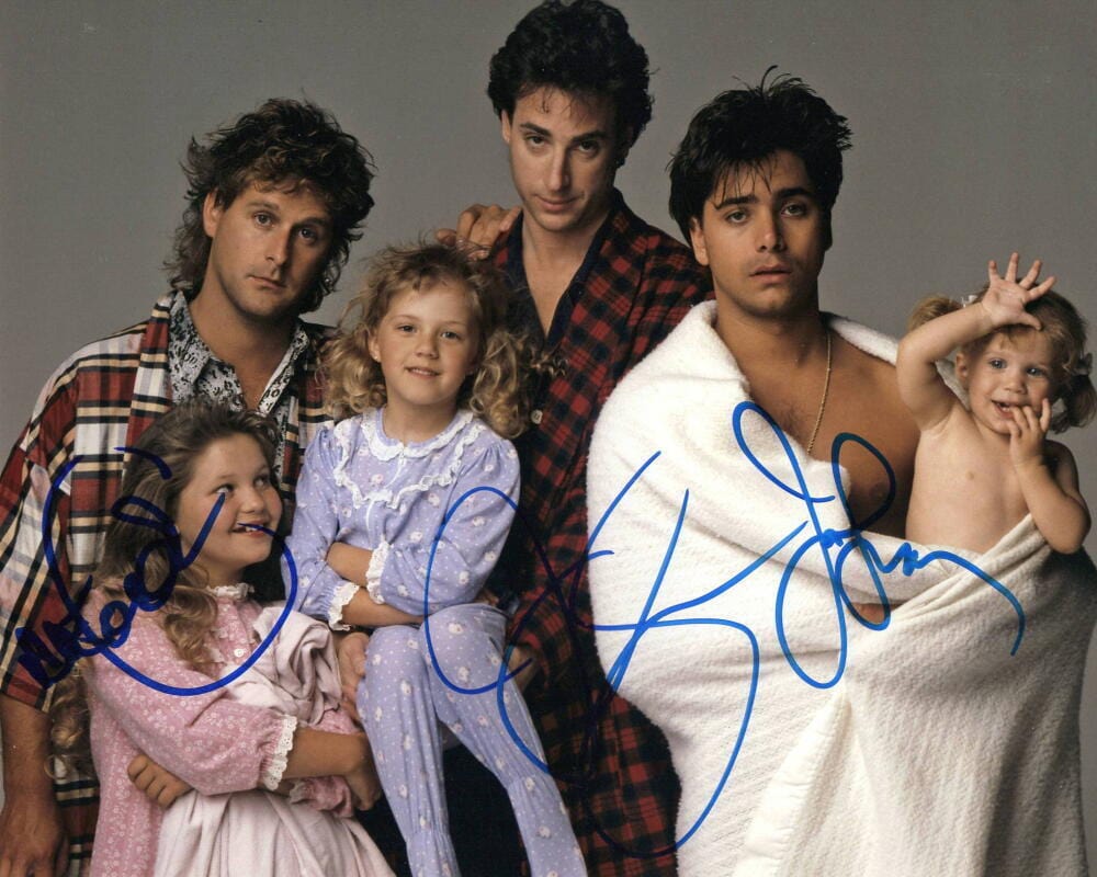John Stamos, Dave Coulier & Jodie Sweetin Authentic Autographed 8x10 Photo