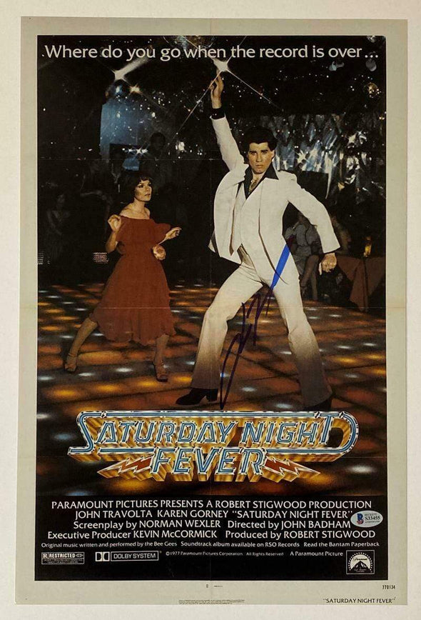 John Travolta Authentic Autographed 12x18 Photo Poster - Prime Time Signatures - TV & Film