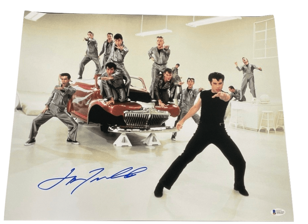 John Travolta Signed 16x20 Photo from Grease Beckett COA