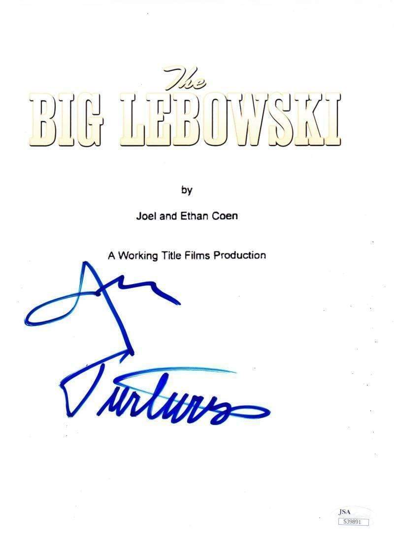 John Turturro Authentic Autographed 'The Big Lebowski' Script - Prime Time Signatures - TV & Film