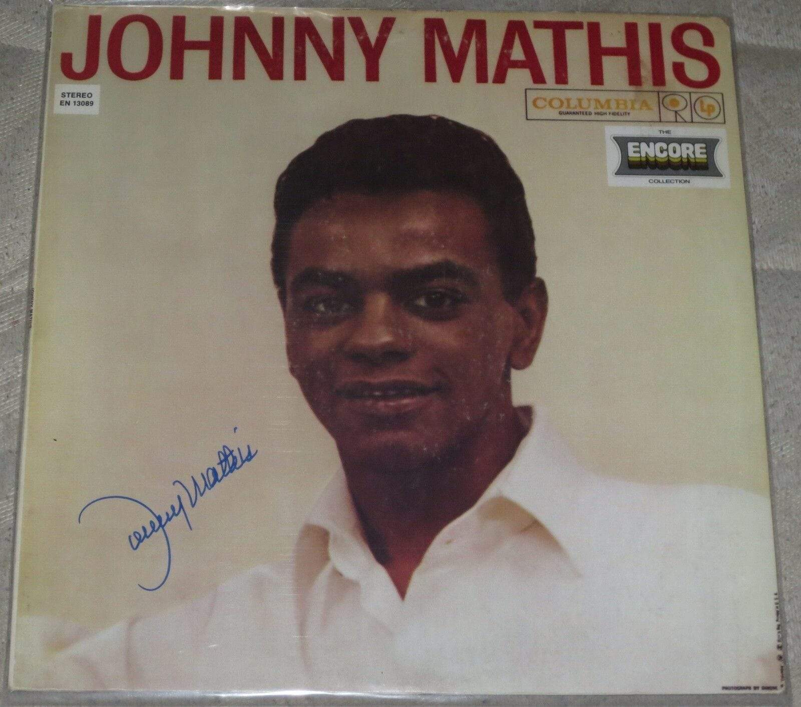 Johnny Mathis Signed Vinyl - Prime Time Signatures - Music