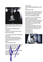 Johnny Rzeznik of Goo Goo Dolls Signed Lyrics & Sheet Music Certified Authentic - Item #2