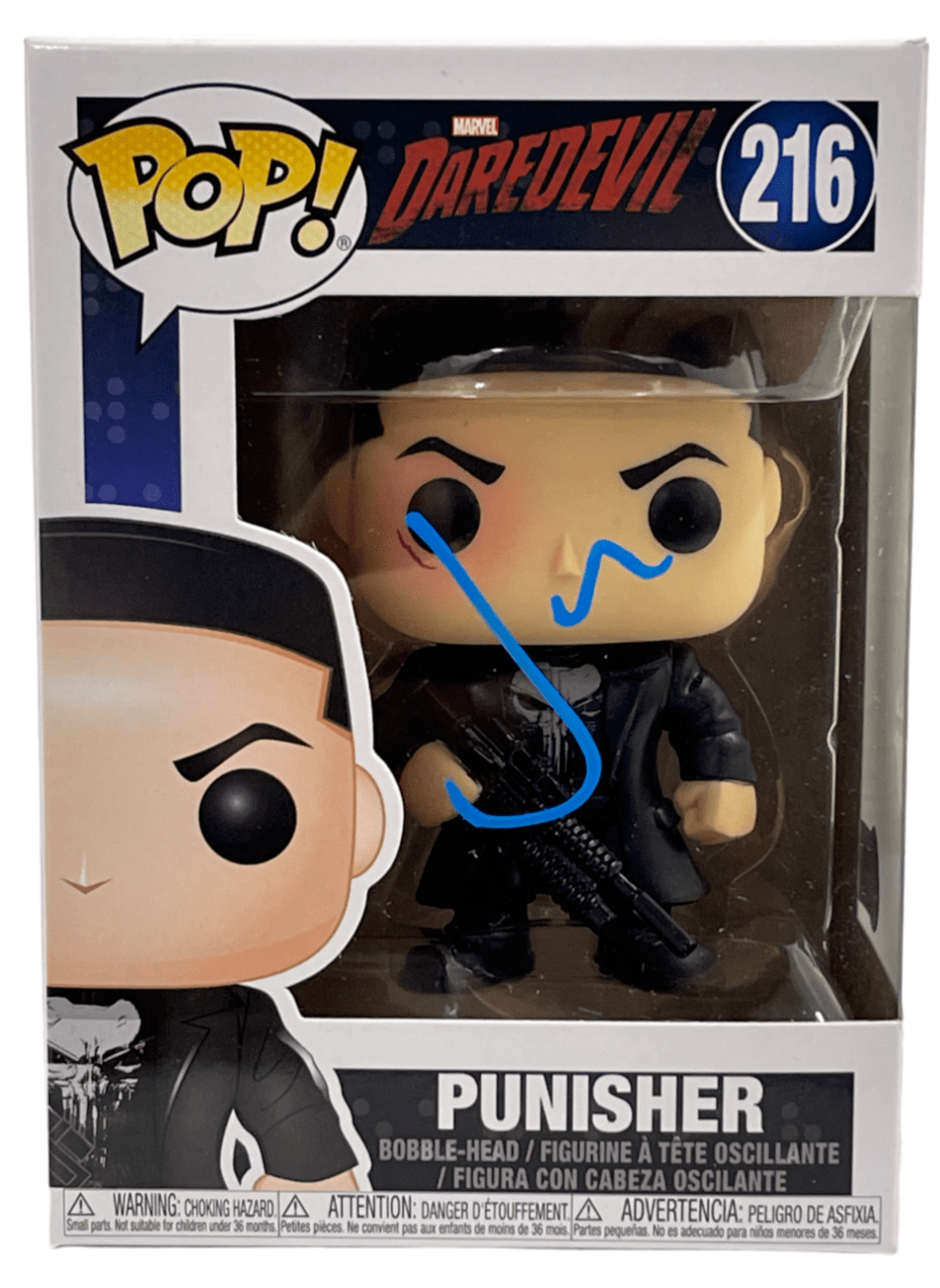 Jon Bernthal Authentic Autographed Punisher Daredevil 216 Funko Pop Figure