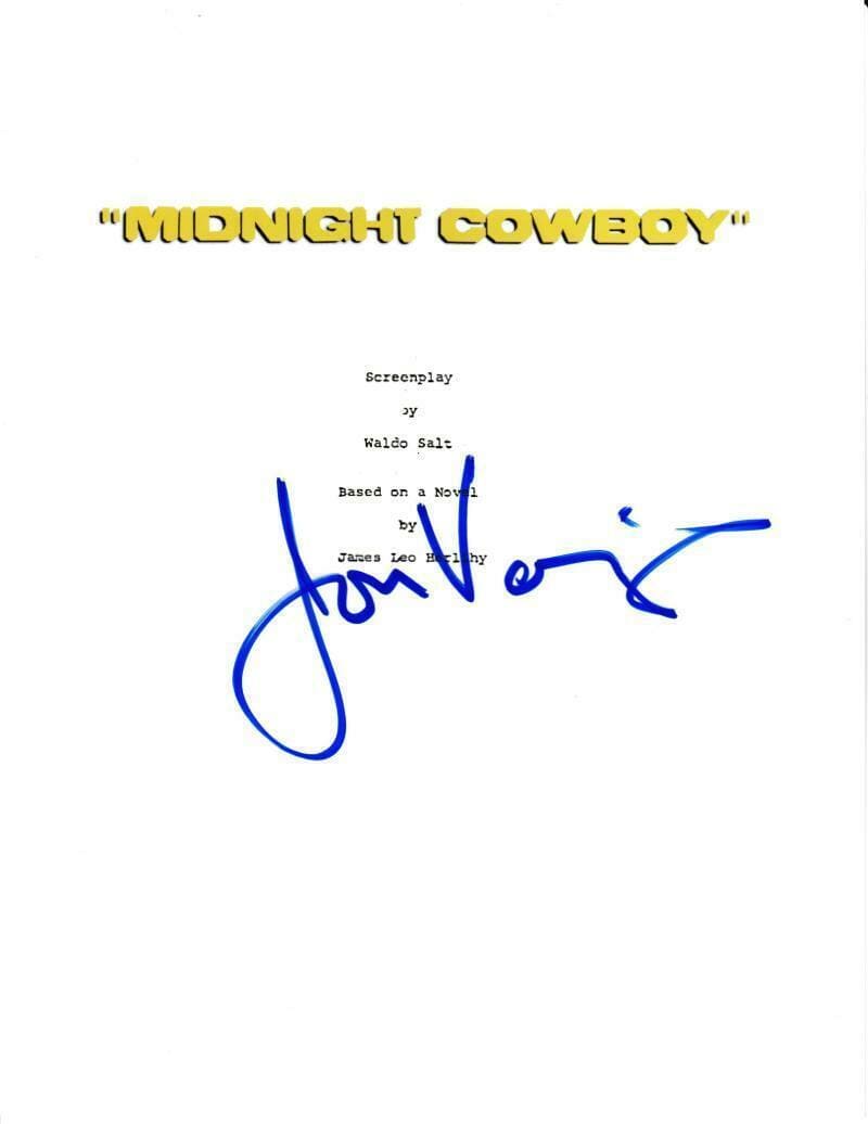Jon Voight Authentic Autographed 'Midnight Cowboy' Script - Prime Time Signatures - TV & Film