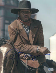 Jonathan Majors Signed 11x14 Photo from The Harder They Fall Beckett COA