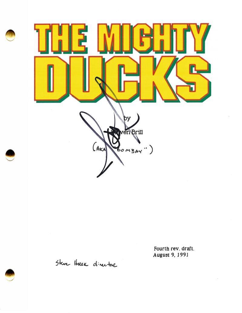 Joshua Jackson Signed Script from The Mighty Ducks Certified Authentic