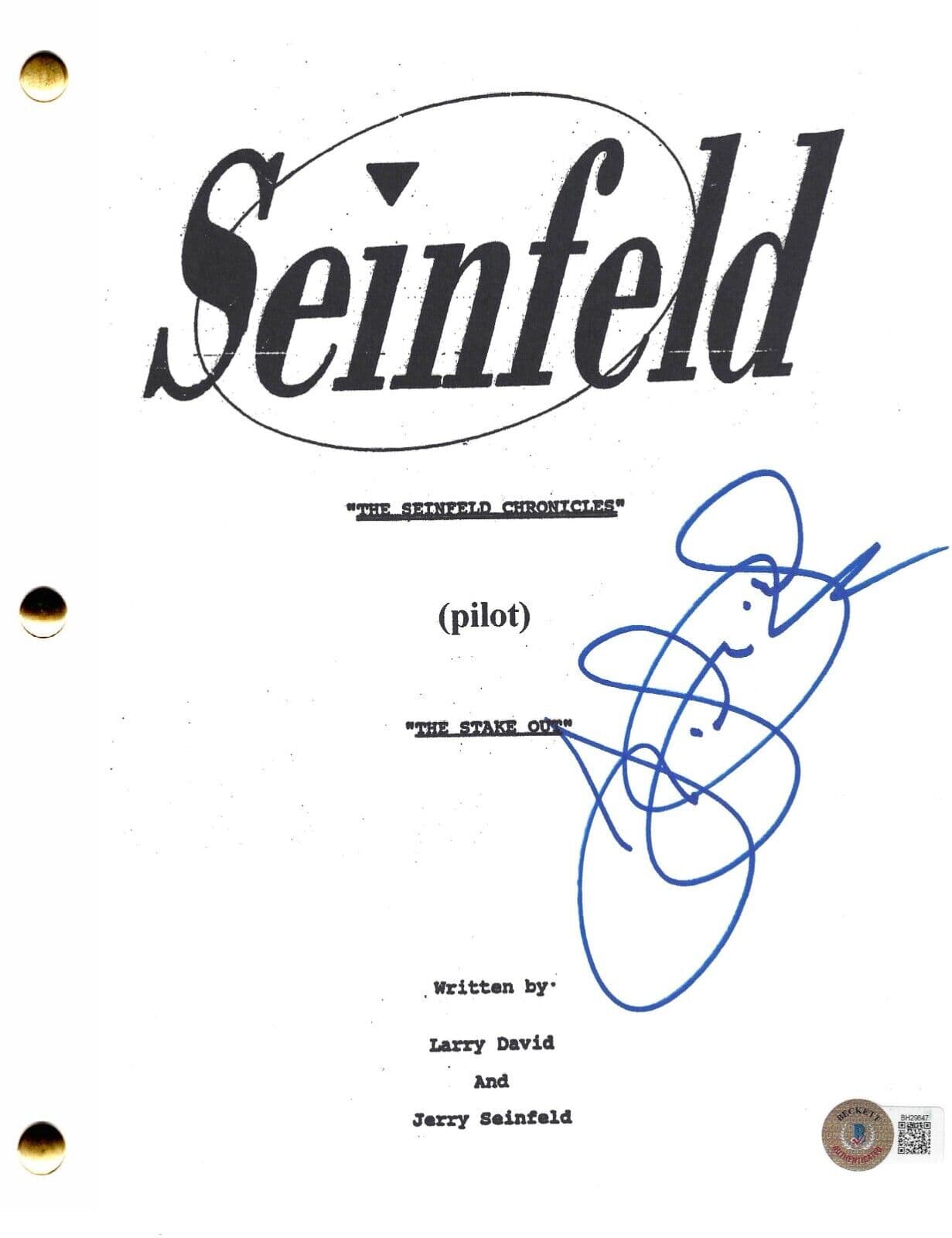 Julia Louis-Dreyfus Signed Script from Seinfeld Beckett COA - Item #1