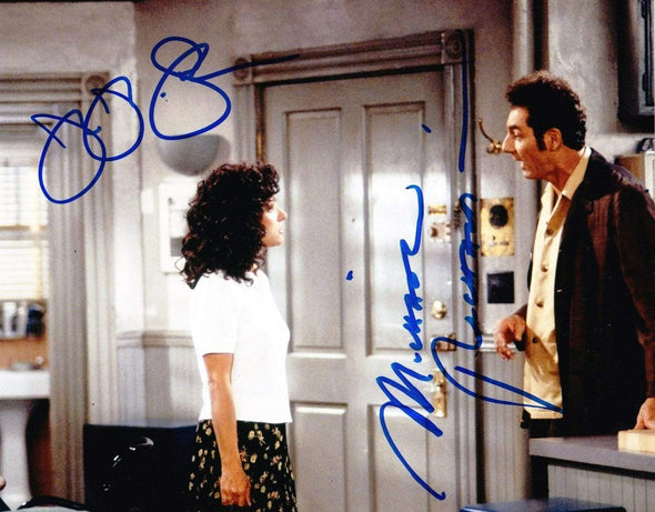 Julia Louis-Dreyfus, Michael Richards Authentic Autographed 8x10 Photo - Prime Time Signatures - TV & Film