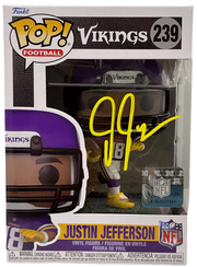 Justin Jefferson Authentic Autographed Vikings 239 Funko Pop Figure