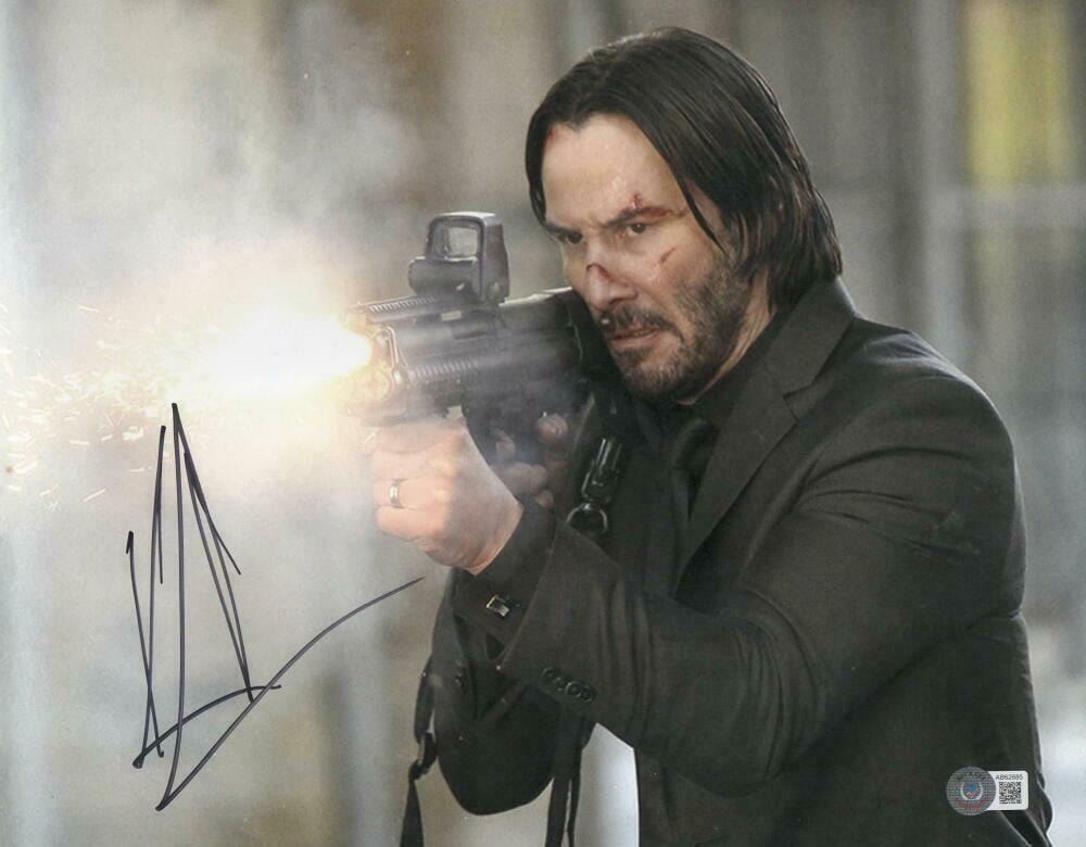 Keanu Reeves Signed 11x14 Photo from John Wick Beckett COA - Item #6