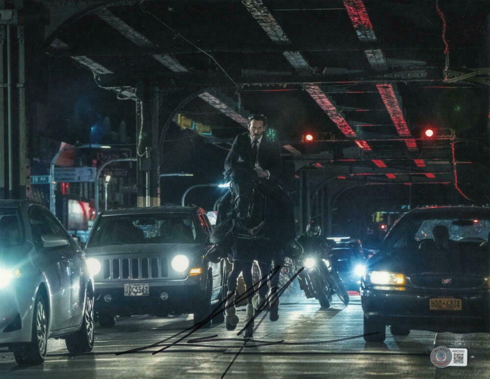 Keanu Reeves Signed 11x14 Photo from John Wick Beckett COA - Item #5