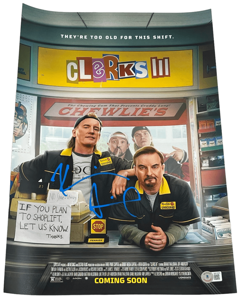 Kevin Smith Signed 12x18 Photo from Clerks 3 Beckett COA