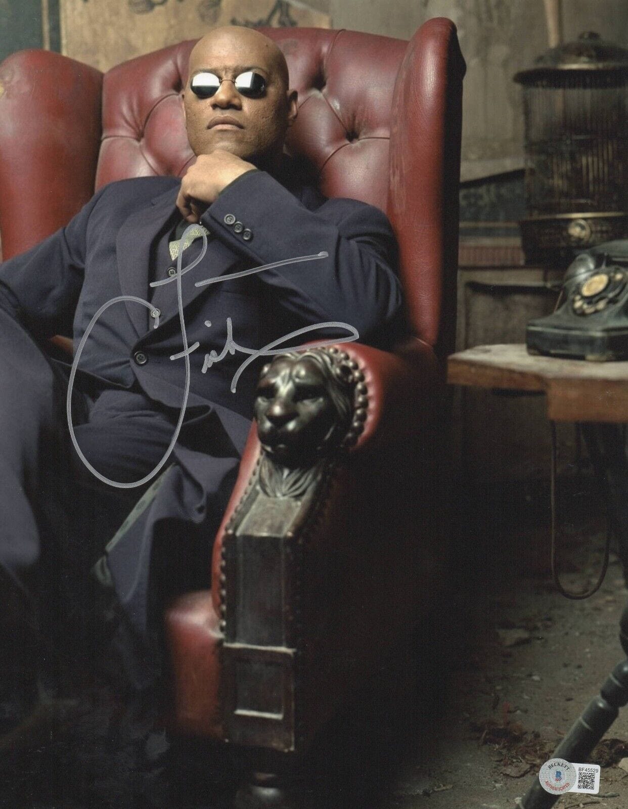 Laurence Fishburne Signed 11x14 Photo from The Matrix Beckett COA - Item #5