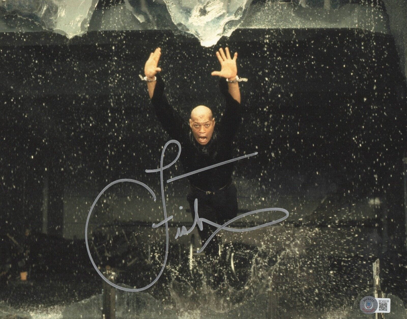 Laurence Fishburne Signed 11x14 Photo from The Matrix Beckett COA - Item #4