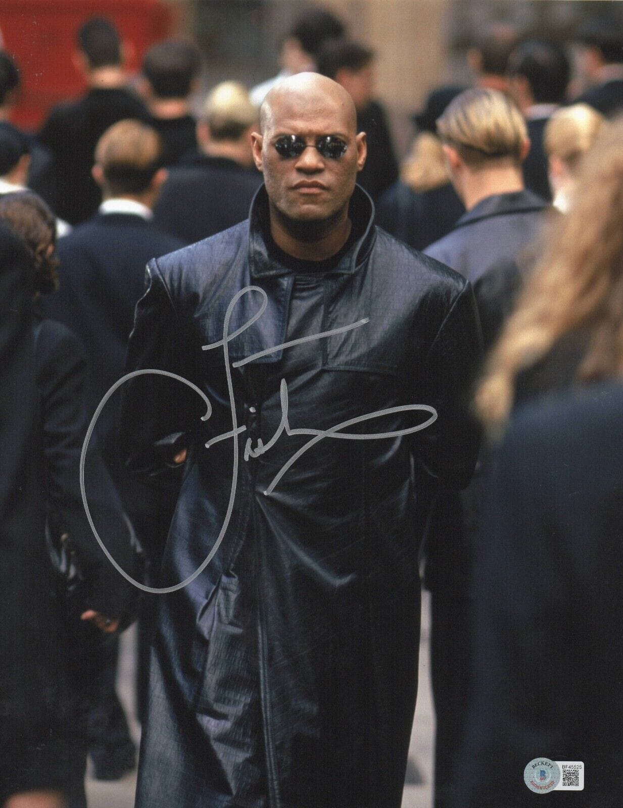 Laurence Fishburne Signed 11x14 Photo from The Matrix Beckett COA - Item #3
