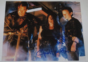 Linda Hamilton, Edward Furlong Authentic Autographed 8x10 Photo - Prime Time Signatures - TV & Film