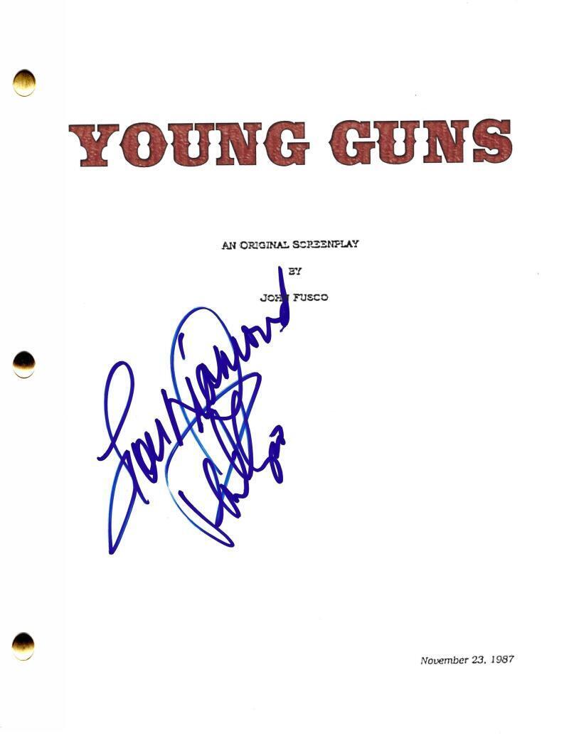 Lou Diamond Phillips Autographed Young Guns Script | PTS