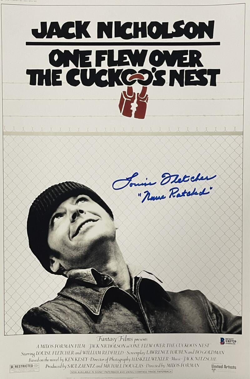 Louise Fletcher Signed 12x18 Photo from One Flew Over The Cuckoo's Nest Beckett COA